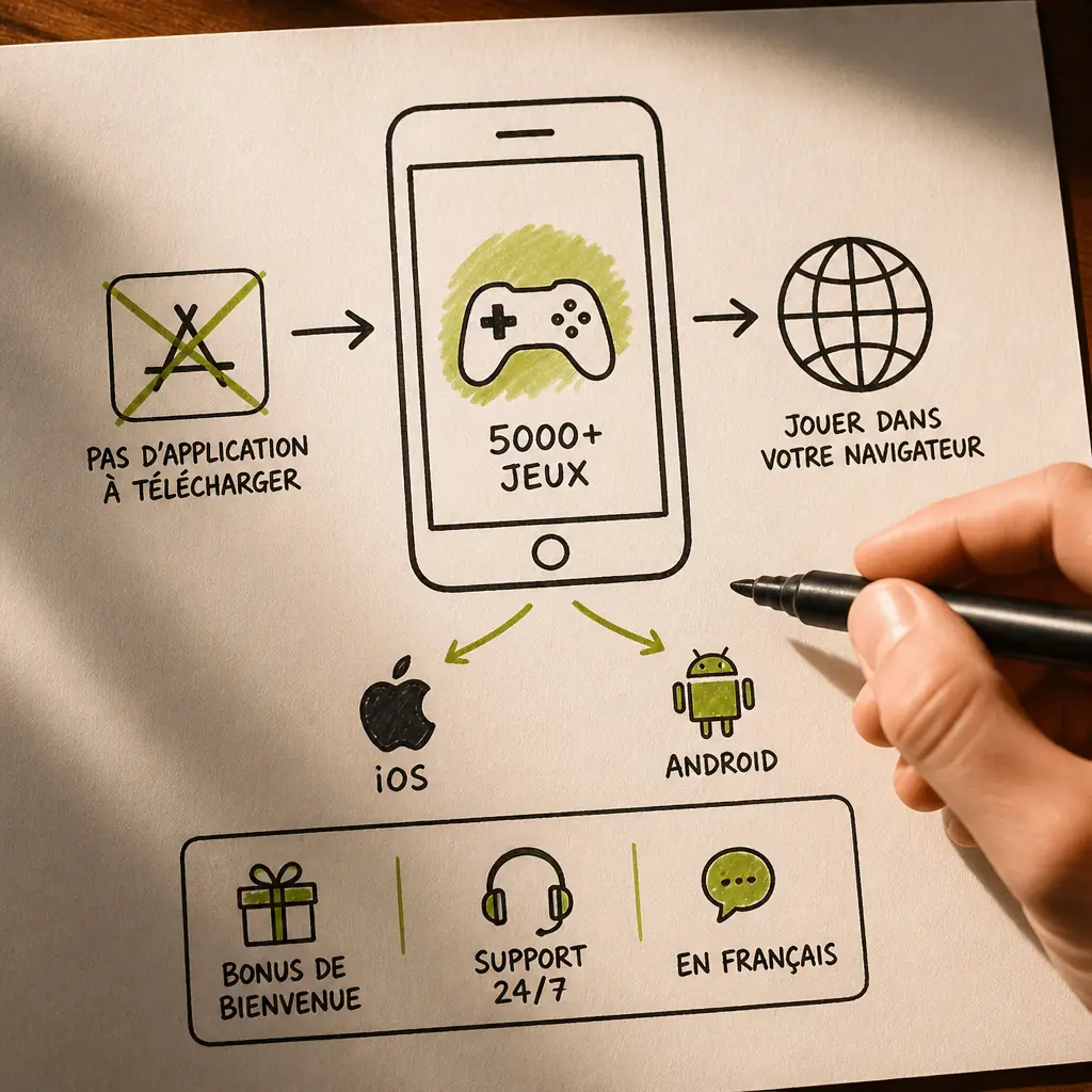 Wazamba App : jouer sur mobile depuis votre navigateur visual guide for Wazamba